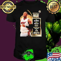Dwyane Wade Basketball Hall Of Fame Resume Class Of 2023 Shirt Unisex