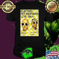 Electric Pet Shop Boys Live 2014 The Warfield Theater San Francisco concert flyer T-Shirt Unisex