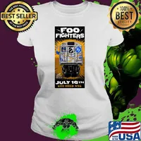Foo Fighters With Royal Blood Citi Field Nyc Concert T-Shirt Ladies tee