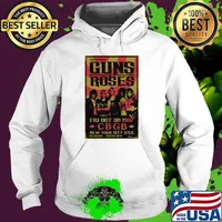 From los angeles Guns Roses Fri Oct 30 1987 CBGB rock concert T-Shirt Hoodie