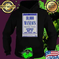 Greek Theatre 1993 10,000 Maniacs Waling Souls Concert tour T-Shirt Hoodie