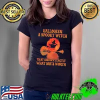 Halloween a spooky witch that knows exactly what she's worth bloodmoon s Ladies Tee