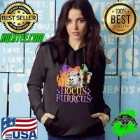 Hocus Purrcus Halloween Witch Cats Parody s Hoodie