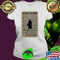 Jhonny kontan i've been everywhere reno chicago fargo buffalo toronto washington T-Shirt Ladies tee