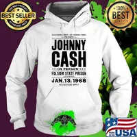 Johnny cash live at folsom prison califonia dept of corrections presents T-Shirt Hoodie