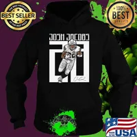 Josh Jacobs American football running back Las Vegas Number signature T-Shirt Hoodie
