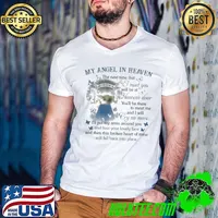 My Angel In Heaven The Next Time That I Meet You Will Be At Heaven's Door Butterflies s Guys V Neck