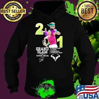 Official grand Slam rafael nadal signature tennis sports s Hoodie