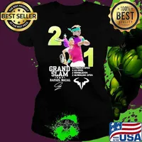 Official grand Slam rafael nadal signature tennis sports s Ladies tee