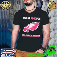 Philadelphia Eagles I Wear Pink For Breast Cancer Awareness 2023 Shirt