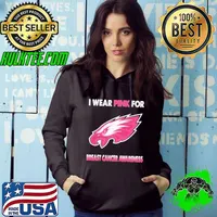Philadelphia Eagles I Wear Pink For Breast Cancer Awareness 2023 Shirt Hoodie