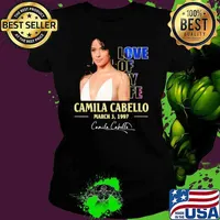 Premium love of my life Camila Cabello 1999 signature s Ladies tee
