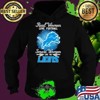 Real Women Love Football Smart Women Love The Detroit Lions 2023 s Hoodie