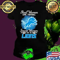 Real Women Love Football Smart Women Love The Detroit Lions 2023 shirt