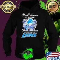 Real Women Love Football Smart Women Love The Detroit Lions 2023 Signatures Shirt Hoodie
