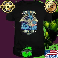 Retro Trump RFK JR 2024 Liberty State Of American Eagle Usa Flag T-Shirt Unisex