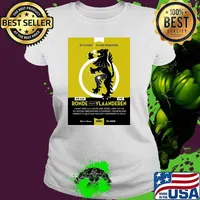 Ronde Van Vlaanderen Tour of Flanders Lion on Wheel Print T-Shirt Ladies tee
