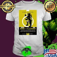 Ronde Van Vlaanderen Tour of Flanders Lion on Wheel Print T-Shirt