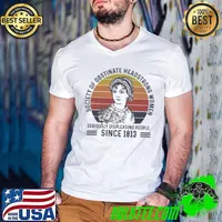Society of obstinate headstrong women seriously displeasing people 1813 vintage s Guys V Neck