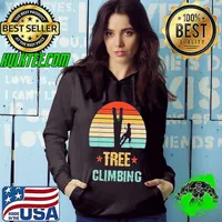 Tree climbing electricman vintage star sunset s Hoodie