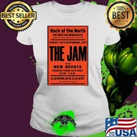 Vintage Rock Of The North The Mayfair Newcastle The Jam Concert T-Shirt Ladies tee