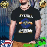 I May Live In Alaska But I’ll Always Have The Notre Dame Fighting Irish In My DNA 2023 s Guys V Neck