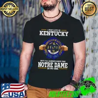 I May Live In Kentucky But I’ll Always Have The Notre Dame Fighting Irish In My DNA 2023 s Guys V Neck