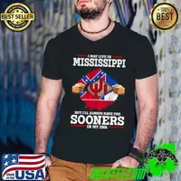 I May Live In Mississippi But I’ll Always Have The Oklahoma Sooners In My DNA 2023 s Guys V Neck