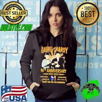 Original Laurel and Hardy 96th Anniversary 1927-2023 thank You for the memories signatures s Hoodie