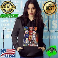 San Francisco Sports Stephen Curry Joe Montana And Buster Posey Signatures Skyline 2023 Shirt Hoodie
