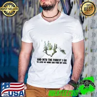 And Into The Forest I Go Lose My Mind And Find My Soul Horse Birds shirt