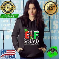 Elf Family Christmas Matching Pajamas Xmas Elf Squad Lights T-Shirt Hoodie
