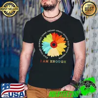 I am enough daisy loved valued smart strong s Guys V Neck