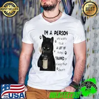 I'm A Person Who Wants To Do A Lot Of Trapped Body That Black Cat Coffee shirt