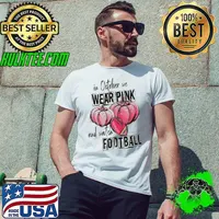 In october wear pink and watch football pumpkin breast cancer s Unisex