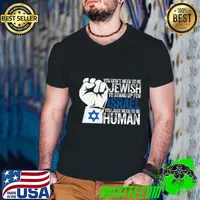 Jewish Flag Quote I Stand With Israel Israeli Flag T-Shirt Guys V Neck