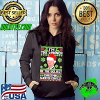 Joe Biden I’m the winner of the ugliest christmas sweater contest s Hoodie