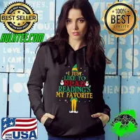 Reading I Just Like To Read Reading’s My Favorite Christmas s Hoodie