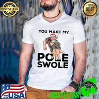 Macho Santa Claus Christmas Vulgar Crude Pervert Dirty s Guys V Neck
