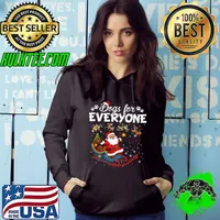 Santa Claus And Dogs For Everyone Christmas 2023 s Hoodie