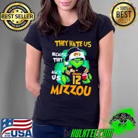 Santa Grinch They Hate Us Because They Ain’t Us Missouri Tigers Football Christmas Shirt Ladies Tee