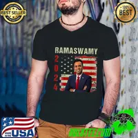 Vivek Ramaswamy President American Flag Election 2024 T-Shirt Guys V Neck