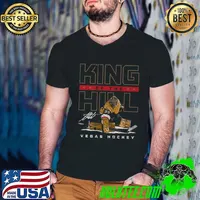 Adin Hill Vegas King Of The Hill Signature Canadian professional ice hockey goaltender T-Shirt Guys V Neck