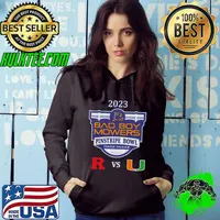 Bad Boy Mowers Pinstripe Bowl 2023 Miami vs Rutgers Yankee Stadium Bronx NY CFB Bowl Game Shirt Hoodie