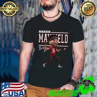 Baker Mayfield Signature American football quarterback for the Tampa Bay Buccaneers Cartoon T-Shirt