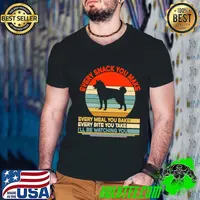 Best every snack you make Every meal you bake Akita Inu Vintage Sunset T-Shirt