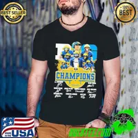 Big 23 24 Michigan Wolverines Champions Big Ten Football Team Name Player Signatures Shirt Guys V Neck