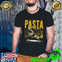 David Pastrnak Signature Czech professional ice hockey right winger Boston Pasta Scores T-Shirt Guys V Neck