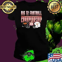 Design Arlington 2023 big 12 Football championship Oklahoma state vs Texas Football head to head s Ladies tee