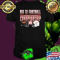 Design Arlington 2023 big 12 Football championship Oklahoma state vs Texas Football head to head s Unisex